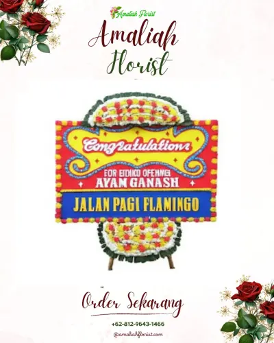 Bunga Papan Congratulation di Juntiweden